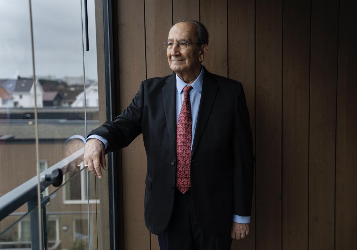 Farouk AlKasim, en su casa en Stavenger, la capital petrolera de Noruega.