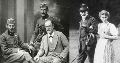 Freud tuvo seis hijos. En la foto, con Ernst y Martin, el mayor, que estudio Derecho y trabajó como contable. Ernst era el pequeño de los tres varones. Fue arquitecto y el padre del pintor Lucien Freud. Oliver, el tercer chico, fue ingeniero. Freud tuvo, además, tres hijas: Annerl (así la llamaba Freud a Anna, en la foto) era la menor y su favorita. De adolescente se colaba en los cenáculos de su padre. Fue pionera en el psicoanálisis infantil.