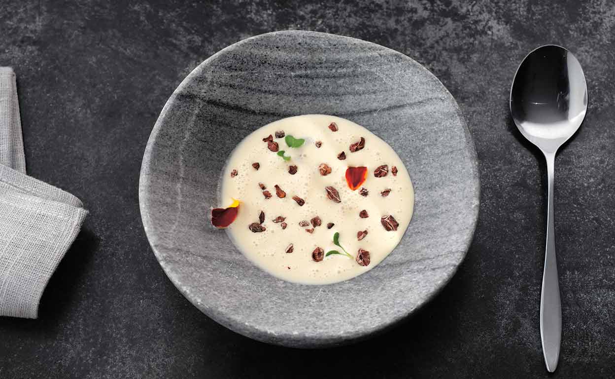 Crema capuchina de champiñones