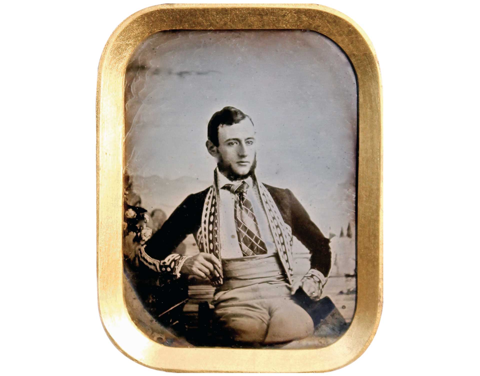 El daguerrotipo más antiguo de España que ha llegado a nuestros días es este retrato de majo. Lo hizo Juan Bruguera en 1843 y fue subastado en 2016 por 15.000 euros.