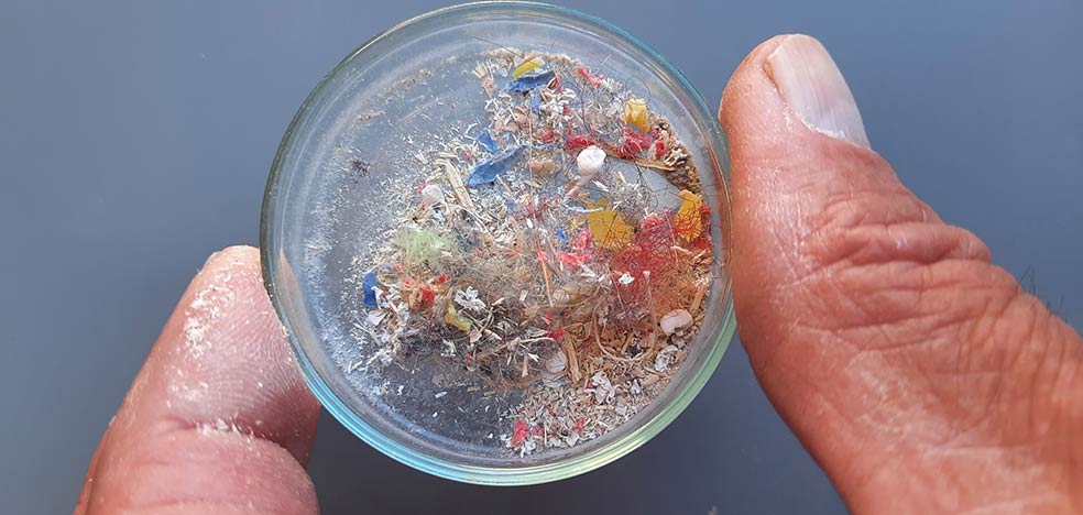 Partículas de plástico halladas entre polvo doméstico. «Los hogares son uno de los lugares donde más expuestos estamos a los polímeros plásticos –señala el ecotoxicólogo holandés Dick Vethaak–. Casi todo ha sido diseñado para convertirse en deshechos que no se puedan reciclar. Hay mayores niveles de exposición en nuestros hogares que en el exterior».