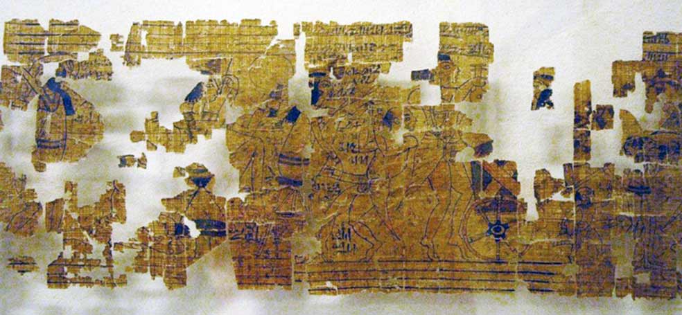 El Papiro Erótico de Turín, pintado alrededor del 1150 a. C., ha sido calificado como «la primera revista para hombres del mundo». Aunque se han hallado imágenes sexuales del Antiguo Egipto en templos y tumbas –vasijas, amuletos...–, este es el único impreso erótico que se conserva de la época ramésida.