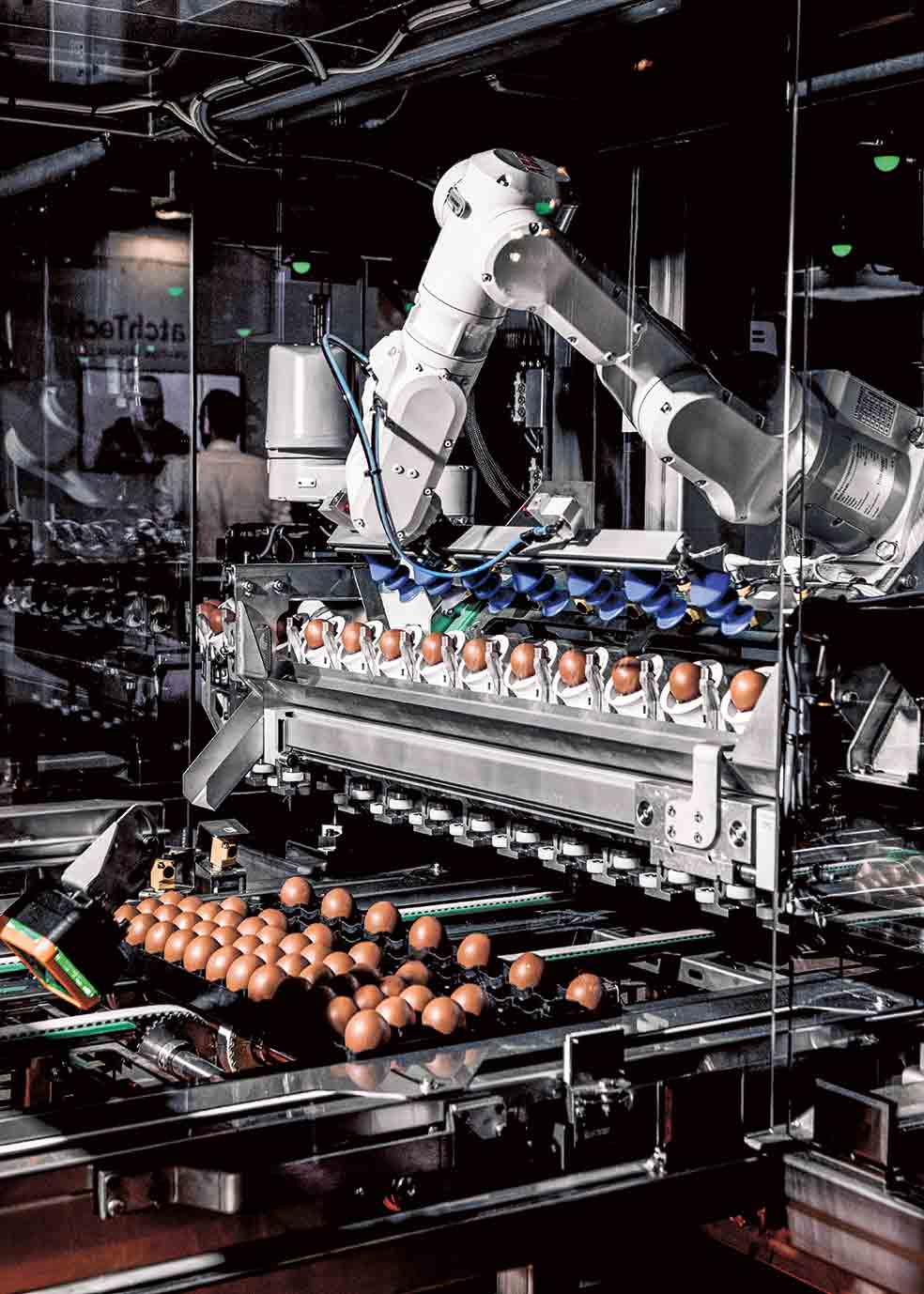 Esta máquina selecciona los huevos con embriones machos para destruirlos antes de que eclosionen.