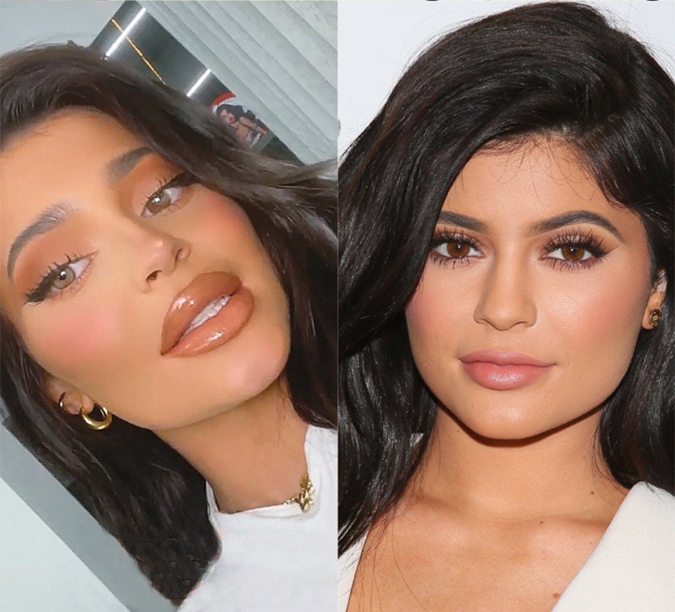 Muchos filtros añaden los rasgos exagerados de las Kardashian. Aquí, Kylie Jenner en una de sus últimas versiones.