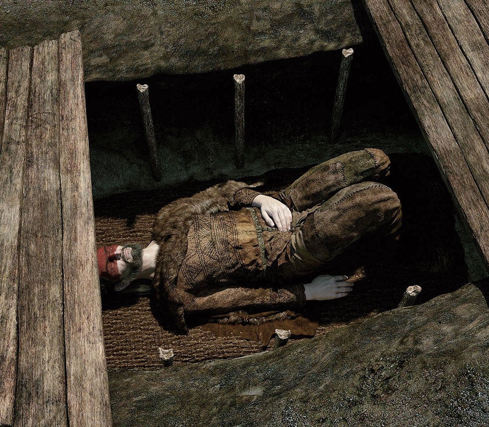 Los yamnayas se enterraban en kurganes, tumbas con túmulos y cámaras funerarias de madera. Los cuerpos se colocaban boca arriba con las piernas dobladas.