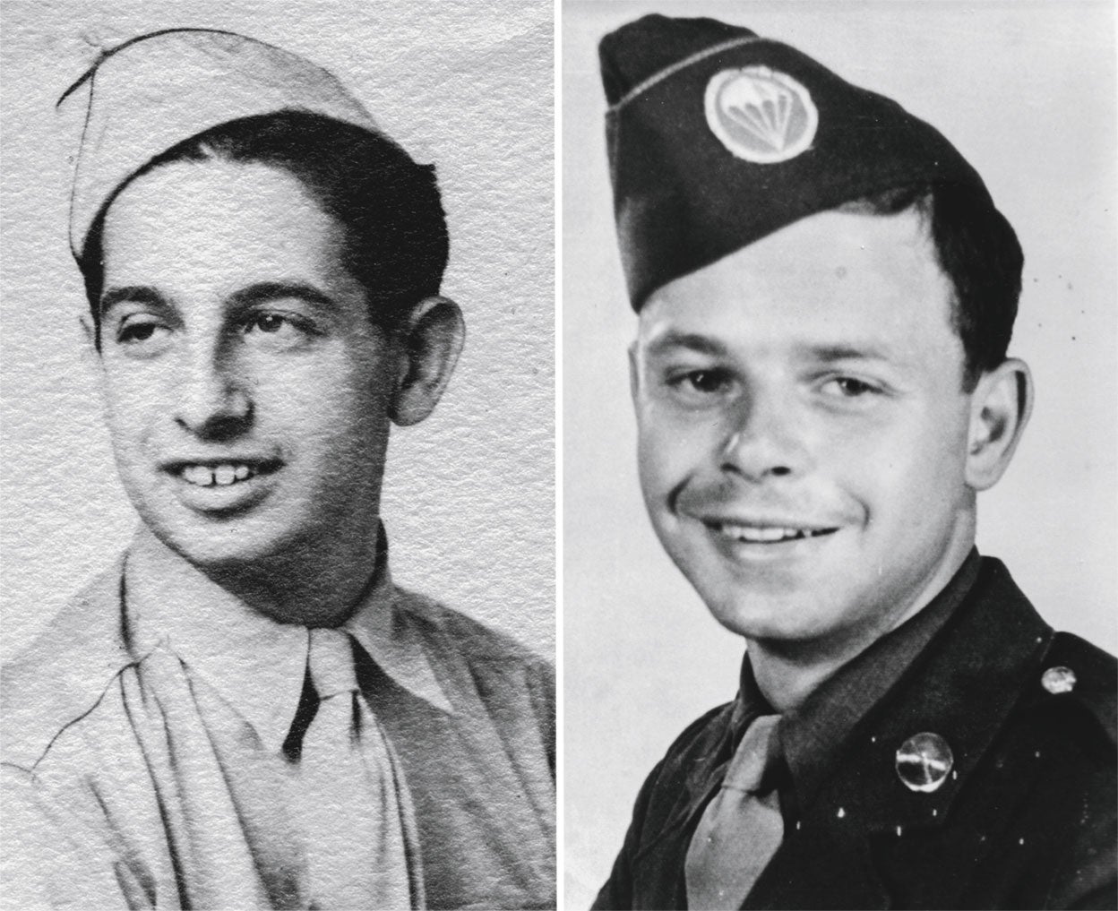 La familia de Guy Stern sólo consiguió un permiso para salir de Alemania. Se lo dieron a él por ser el hijo mayor. Werner Angress (a la derecha) debió abandonar a su madre y hermanos en la Holanda ocupada por los nazis. Ambos regresaron para buscar a sus familias.