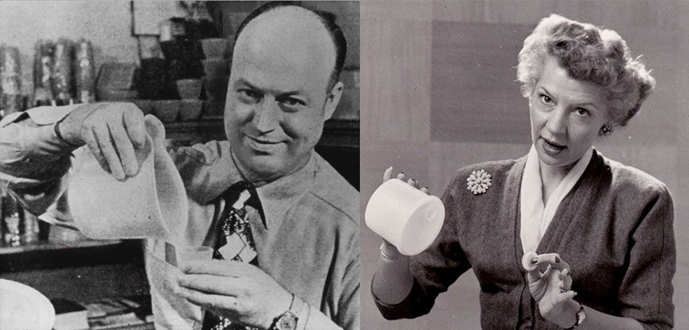 Los creadores del fenómeno mundial Tupperware: él, creando el dispositivo de guardado y conservación de alimentos; ella, desarrollando una imparable estrategia de comercialización de un artículo que colonizó todas las cocinas.