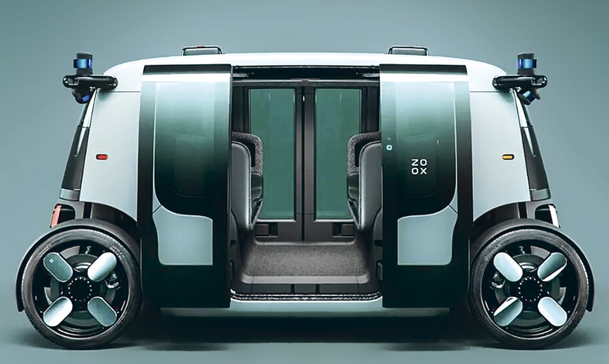 Zoox, start up, de Amazon, inició en Las Vegas sus pruebas sin conductor con un robo- taxi de diseño propio.