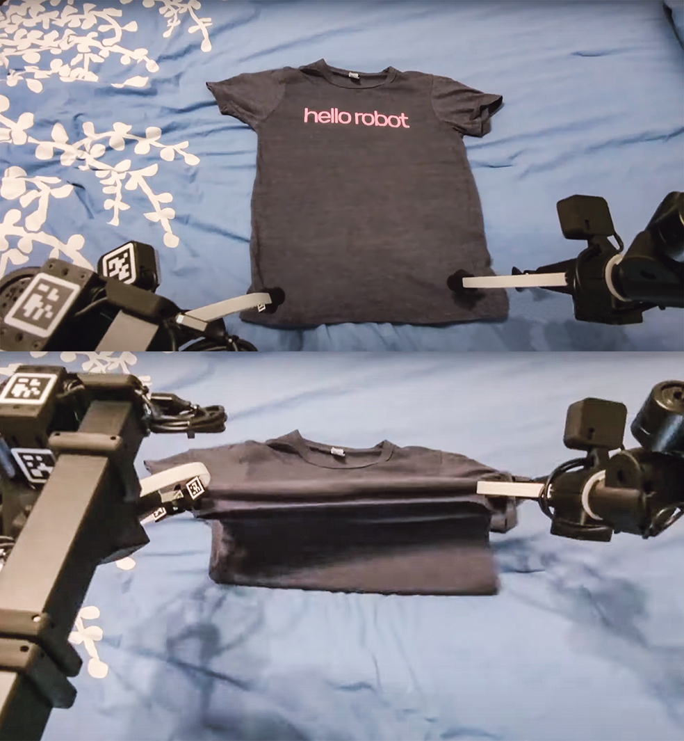 Doblar la ropa es una de las actividades que se usan como ejemplo para defender la llamada 'paradoja de Moravec', que explica en términos matemáticos por qué es más fácil replicar la inteligencia humana que el movimiento humano. Para doblar camisetas con los robots Stretch, se necesitan dos brazos articulados de precisión. Cada uno cuesta 18 mil euros. Pero los científicos auguran rápidas mejoras y un consiguiente abaratamiento de estas máquinas.