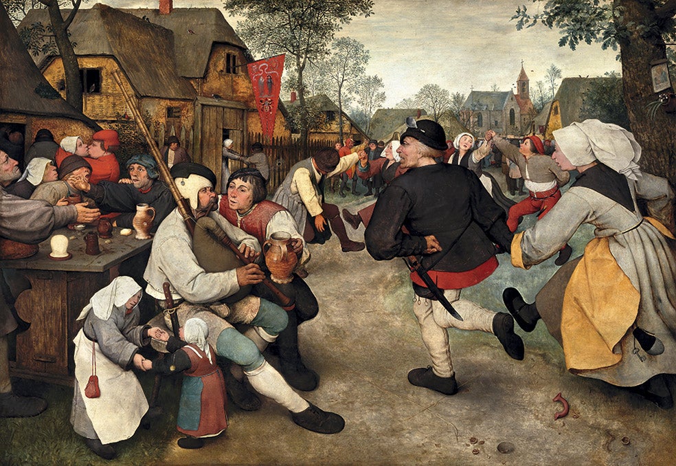 Bruegel lo muestra todo. «Es una manera de ofrecer una visión crítica a través del humor, Bruegel lo hace con un tono satírico. Y, por otro lado, así se transmite la idea del mal olor. También en las obras flamencas salen borracheras y no se idealizan, se ve a gente vomitando», explica Alejandro Vergara, experto del Museo del Prado.