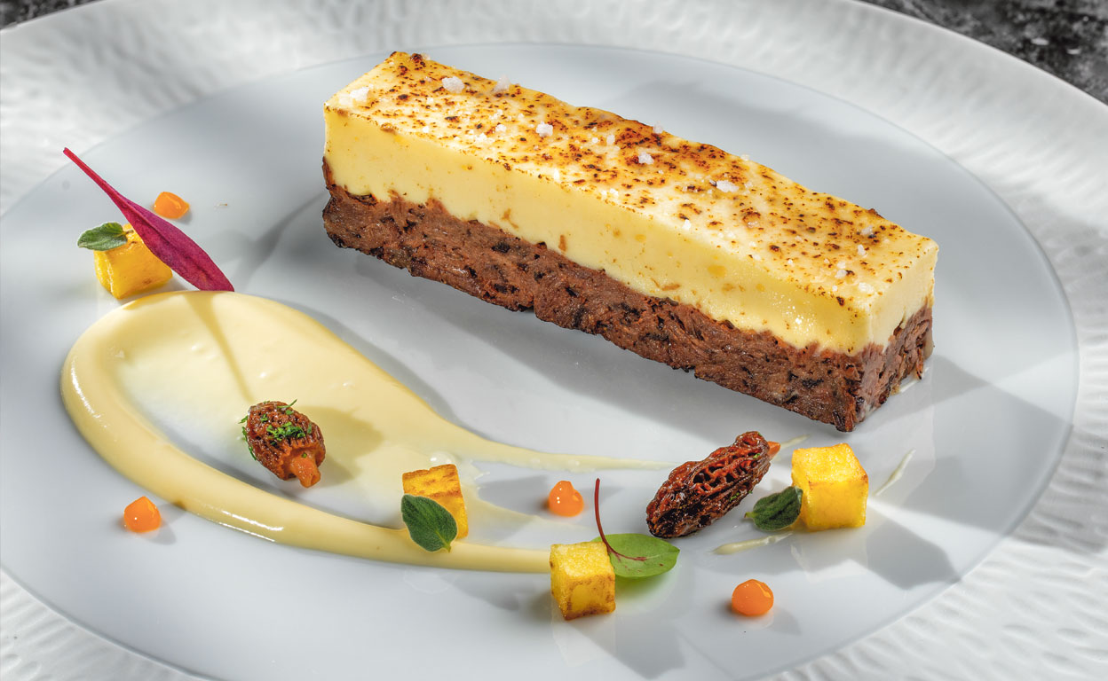 'Parmentier' de rabo de ternera