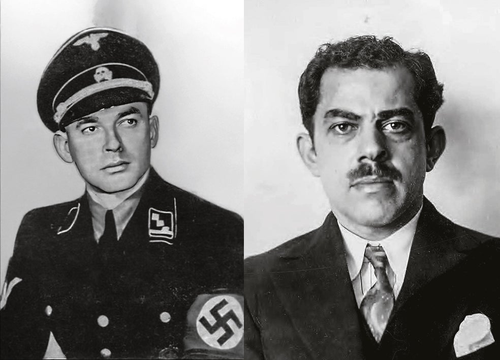 Bernhard Krüger fue el oficial al mando de la Operación Bernhard, pero las falsificaciones no hubieran sido posibles sin el talento del pintor Salomon Smolianoff. Más tarde lo usaría para ayudar a judíos a escapar de la Alemania nazi con pasaportes falsos. Smolianoff sobrevivió al Holocausto gracias a sus habilidades.